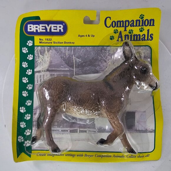 Breyer Miniature Sicilian Donkey Companion Animals #1522 In Original Packaging - Picture 10 of 11